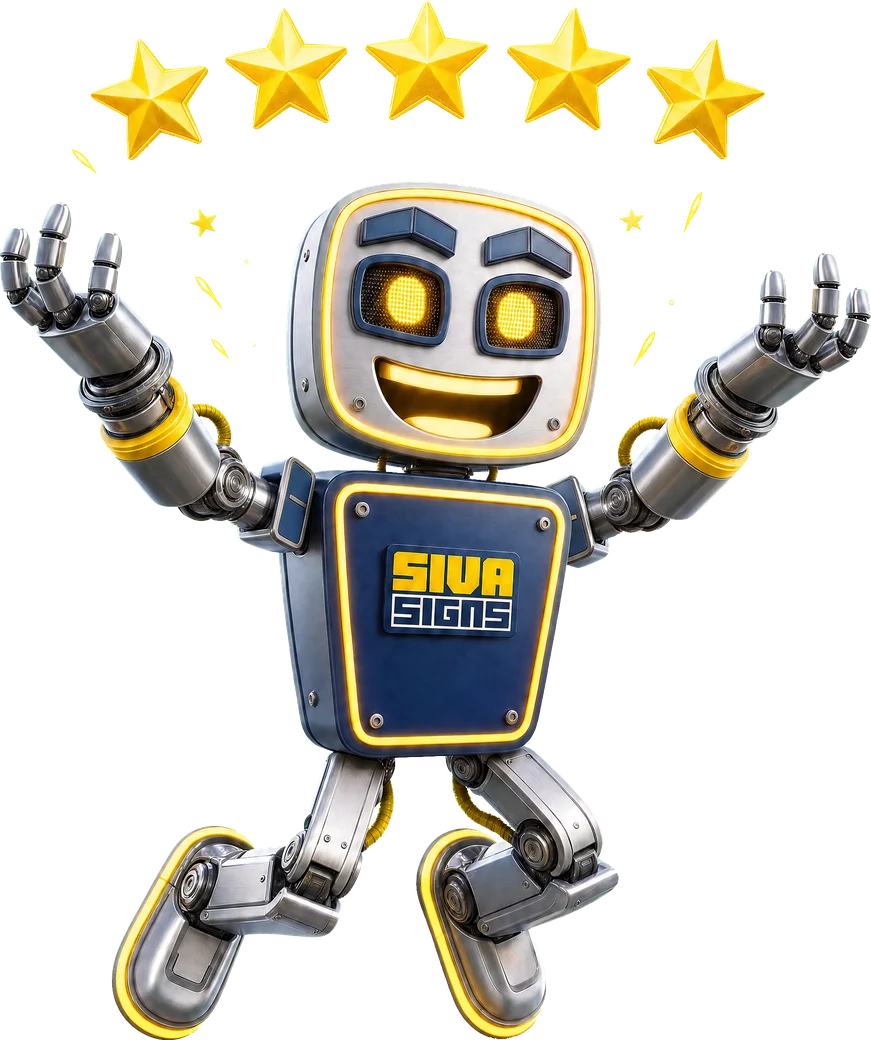 Siva Signs mascot robot