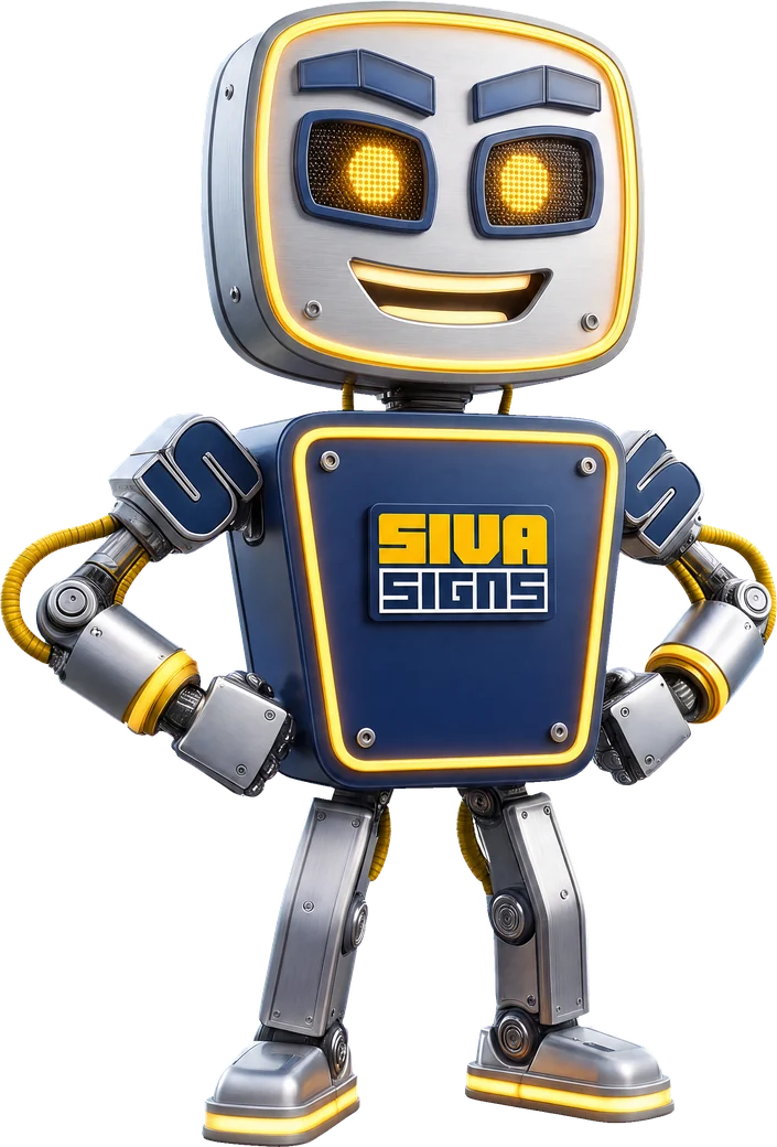 Siva Signs mascot robot